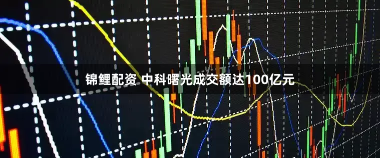 锦鲤配资 中科曙光成交额达100亿元