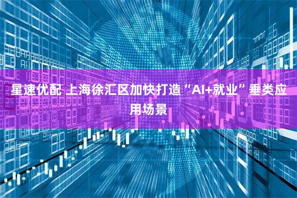 星速优配 上海徐汇区加快打造“AI+就业”垂类应用场景