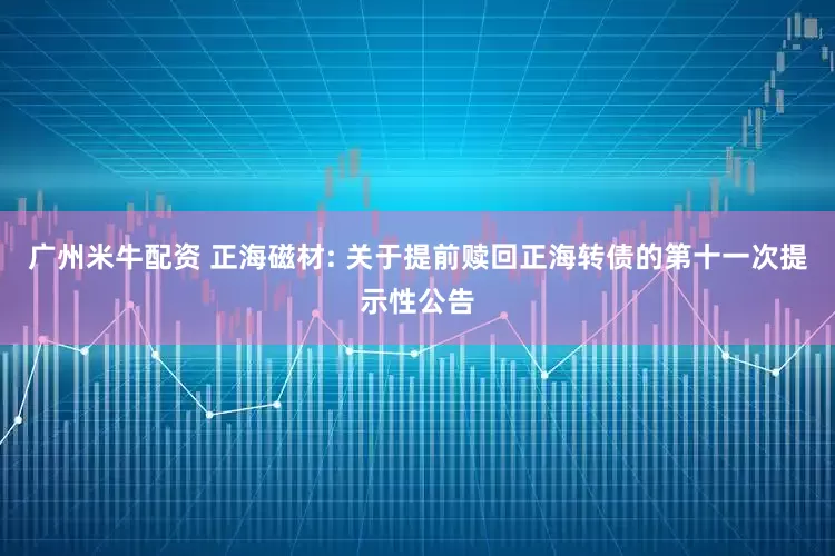 广州米牛配资 正海磁材: 关于提前赎回正海转债的第十一次提示性公告